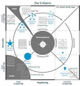 Darstellung der S-Matrix mit Märkten und Organisationsformen